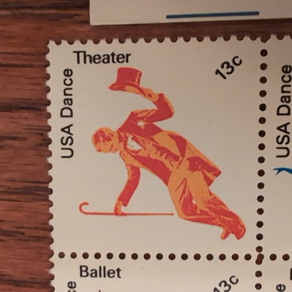 USPS 13 Cent Stamp Bundle Pueblo Art Dance Theater Colorado Folk Art Butterflies - Picture 6 of 12
